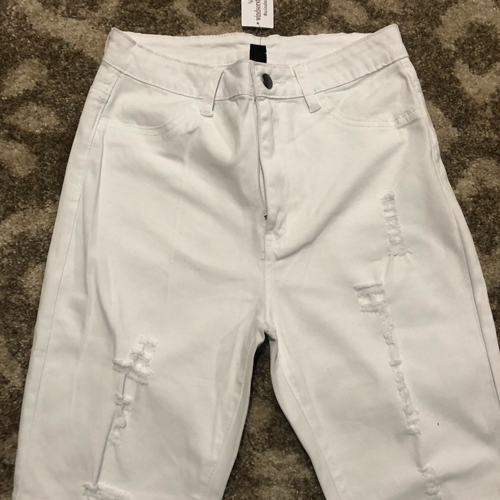 White high waisted pants size 11